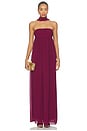 view 1 of 3 Soleil Gown in Wine
