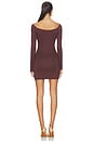 view 3 of 3 Karli Mini Dress in Chocolate