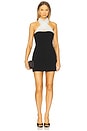 view 1 of 3 Dita Mini Dress in Black & White