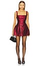 view 1 of 4 Liza Mini Dress in Burgundy