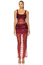 view 1 of 4 Lydia Sequin Maxi Dress in Wine