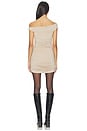 view 3 of 4 Rhea Mini Dress in Light Tan