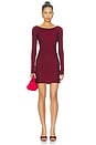 view 1 of 3 Sally Mini Dress in Oxblood