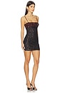 view 2 of 4 Rossa Sequin Mini Dress in Brown & Black Sequin