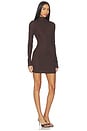 view 2 of 3 Larissa Mini Dress in Dark Chocolate Brown