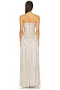 view 3 of 4 Elia Gown in Champagne Metallic
