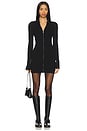 view 1 of 3 Zenni Zip Front Mini Dress in Black