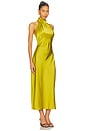 view 3 of 4 Reina Midi Dress in Chartreuse