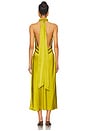 view 4 of 4 Reina Midi Dress in Chartreuse