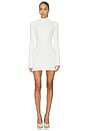 view 2 of 4 Britt Faux Fur Cuff Mini Dress in Ivory