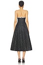 view 3 of 4 Alexandra Midi Dress in Black Brocade