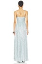 view 3 of 4 Ashley Gown in Dusty Blue Metallic