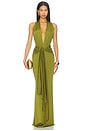 Coralie Gown in Chartreuse