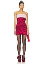 view 1 of 3 Renata Mini Dress in Pink & Wine