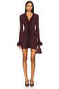 view 1 of 3 Rubia Feather Mini Dress in Plum