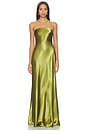 view 2 of 4 ROBE DE SOIRÉE LUCY in Chartreuse