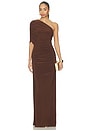 view 1 of 4 ROBE DE SOIRÉE MILANI in Dark Brown