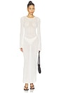 view 2 of 4 MAXI VESTIDO PUNTO EVETTE in White