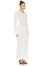 view 3 of 4 MAXI VESTIDO PUNTO EVETTE in White