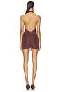 view 3 of 4 Octavia Mini Dress in Brown