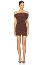 view 1 of 3 Katie Mini Dress in Espresso