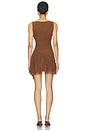 view 3 of 3 Amari Mini Dress in Chocolate Brown