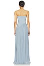 view 3 of 3 Alice Strapless Gown in Dusty Blue