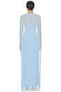 view 4 of 5 VESTIDO LARGO CLARISSA in Blue