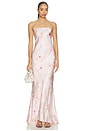 view 1 of 4 Ines Gown in Light Pink Floral
