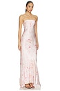 view 2 of 4 Ines Gown in Light Pink Floral