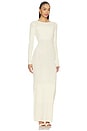 view 3 of 3 Doreen Pointelle Maxi Dress in Ivory