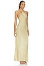 view 2 of 4 Tatyana Halter Sequin Maxi Dress in Light Sage