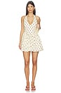 view 1 of 3 VESTIDO DEVEN in Yellow Brown Dot