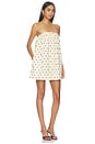 view 2 of 4 VESTIDO DEV in Yellow Brown Dot