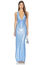 view 1 of 4 Maya Gown in Blue Sequin