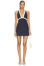 view 1 of 3 VESTIDO CLINE in Navy & White