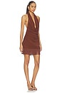 view 2 of 3 VESTIDO LARISSA in Chocolate Brown