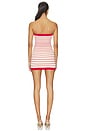 view 3 of 3 Maeve Strapless Stripe Mini Dress in Red Multi