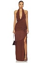 view 1 of 4 ROBE DE SOIRÉE LARISSA in Brown