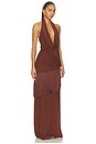 view 2 of 4 ROBE DE SOIRÉE LARISSA in Brown