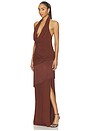 view 3 of 4 ROBE DE SOIRÉE LARISSA in Brown