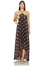 view 1 of 5 x Ivana Ramirez Kiki Maxi in Brown & Ivory Dot