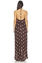 view 4 of 5 x Ivana Ramirez Kiki Maxi in Brown & Ivory Dot
