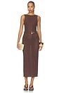 view 1 of 4 VESTIDO GENEIA in Dark Brown