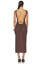view 3 of 4 VESTIDO GENEIA in Dark Brown