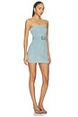 view 2 of 3 Jacquie Mini Dress in Washed Blue Denim