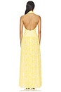 view 3 of 3 VESTIDO LARGO HANNAH in Yellow Floral