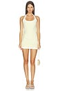 view 1 of 3 ROBE ELIZA in Baby Yellow & White