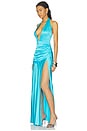 view 2 of 3 VESTIDO LARGO CARLOTTA in Cerulean Blue