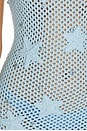 view 4 of 4 Adelle Starfish Open Mesh Mini Dress in Blue